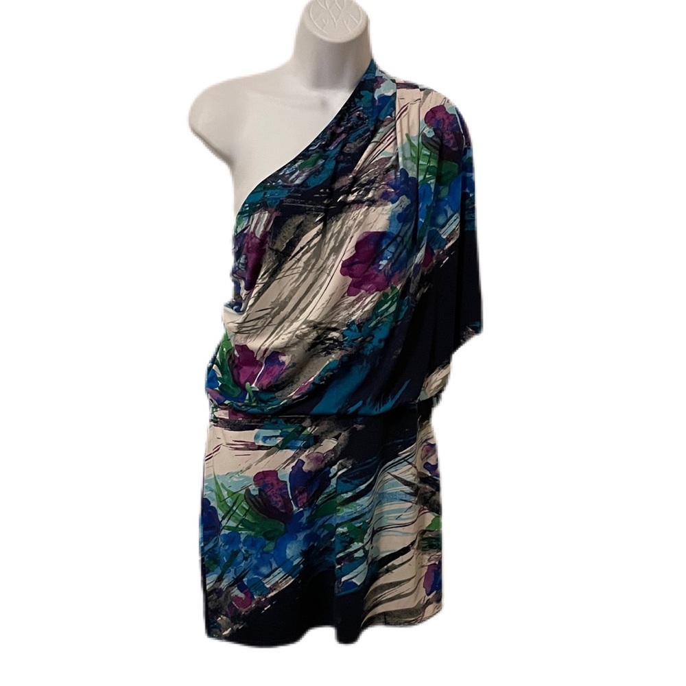 Jessica Simpson Multicolor One-Shoulder Dress